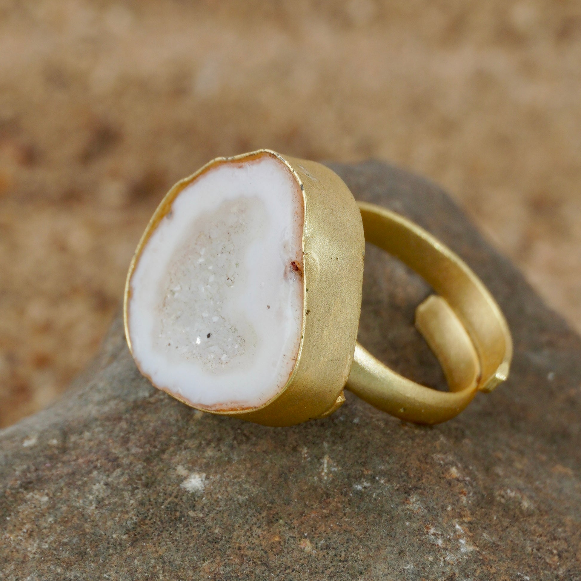 White Orbit Ring