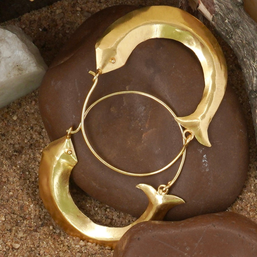 Koi Fortune Hoops