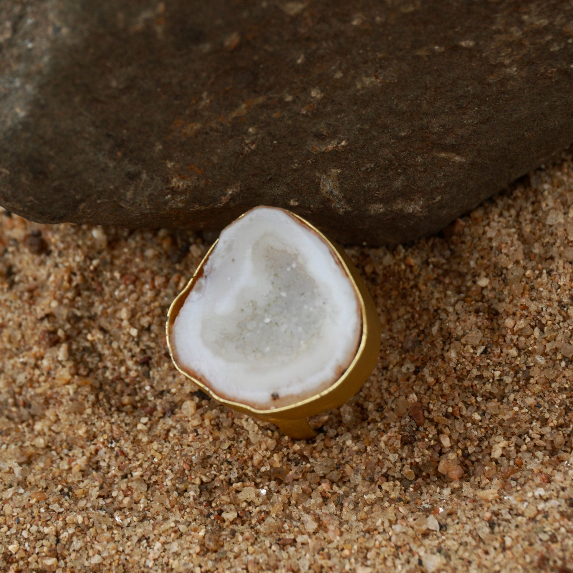 White Orbit Ring