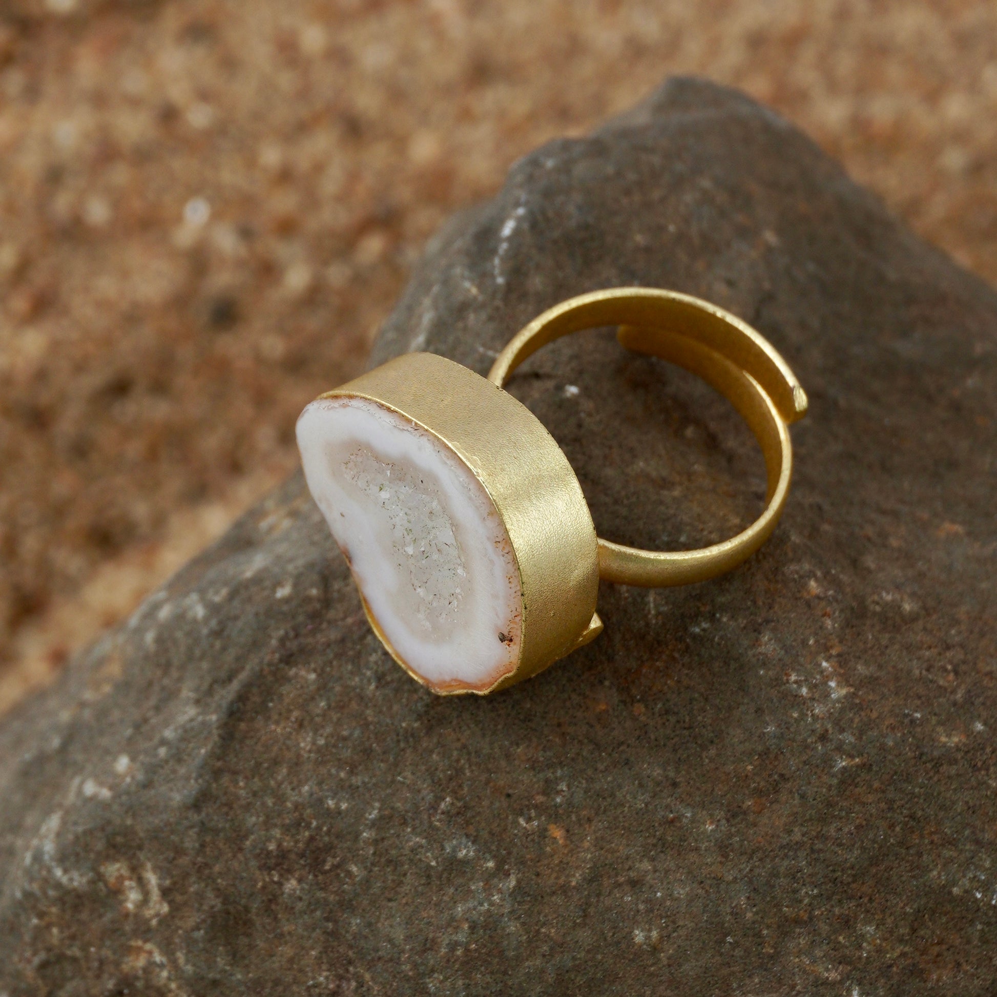 White Orbit Ring